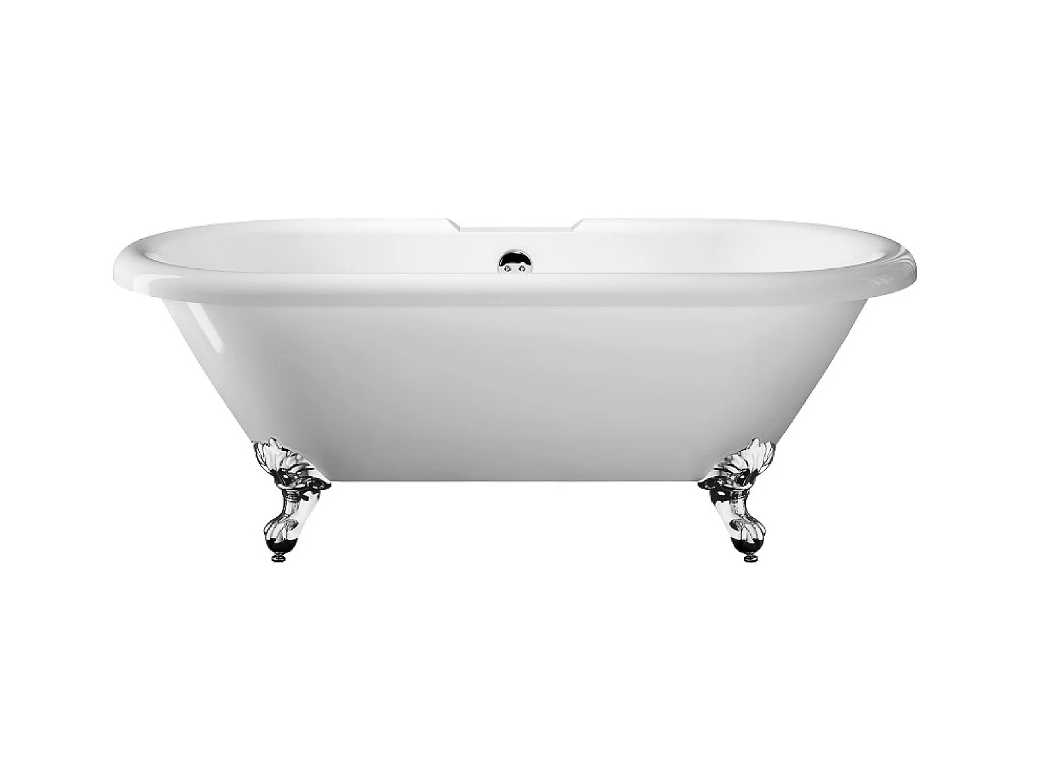 Freistehende Badewanne mit Füßen CHELSEA Löwenfüße ALTBRONZE 170 cm