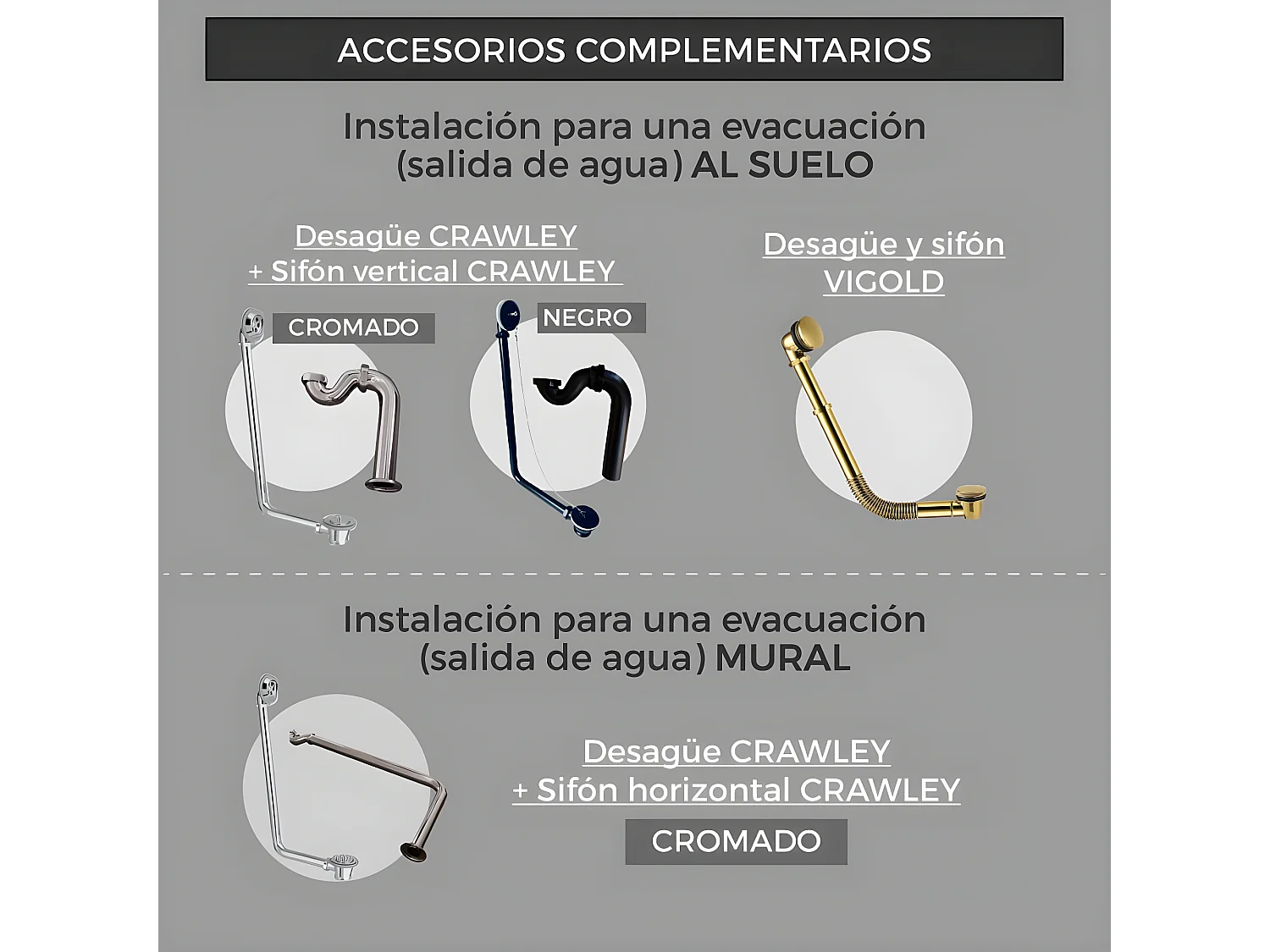 Bañera con patas CHELSEA  154 cm patas ÁGUILA COBRE ENVEJECIDO