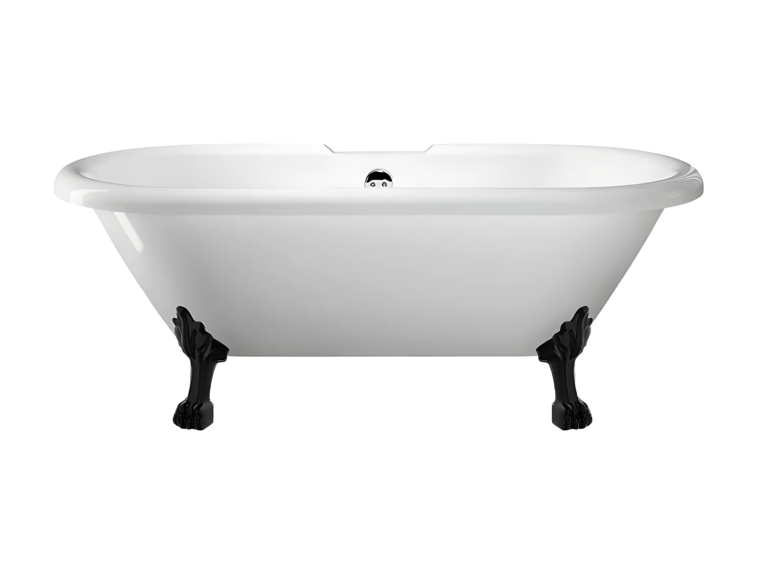 Bañera con patas CHELSEA  170 cm patas LEÓN NEGRAS