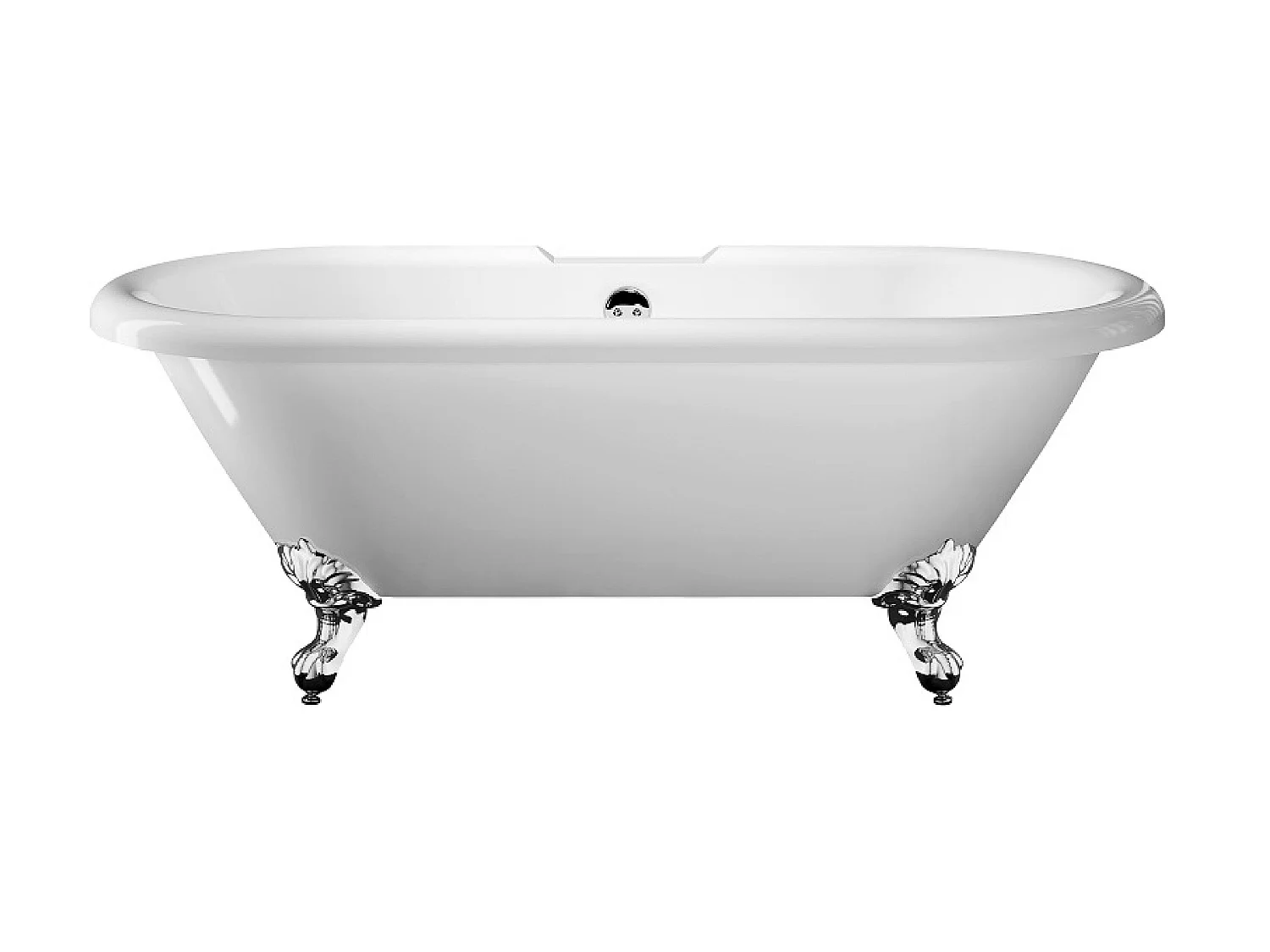 Bañera con patas CHELSEA  170 cm patas LEÓN NEGRAS