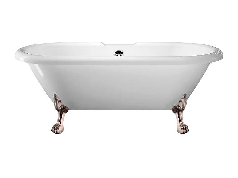 Bañera con patas CHELSEA  154 cm patas LEÓN COBRE ENVEJECIDO