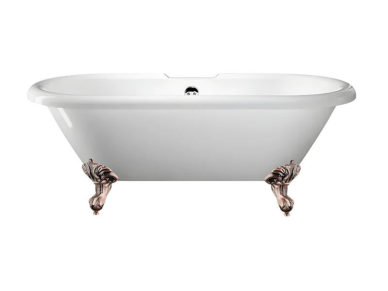 Bañera con patas CHELSEA  170 cm patas ÁGUILA COBRE ENVEJECIDO