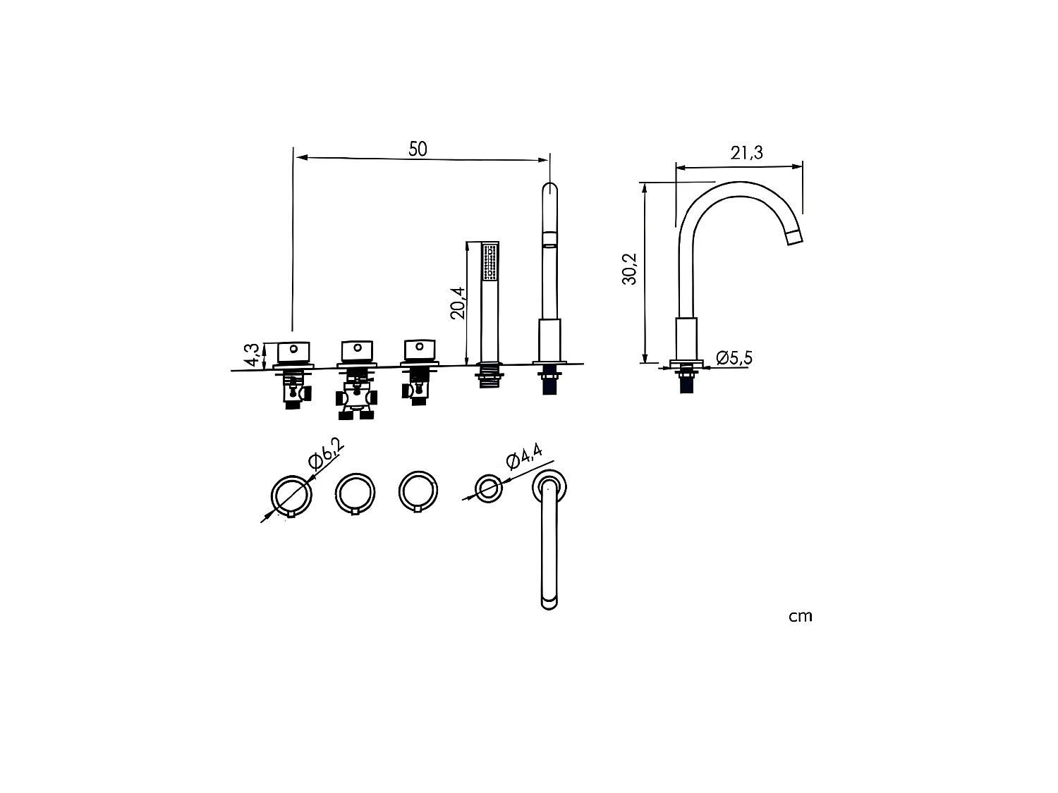 Freistehende Badewanne TRENTO MURO | SANYCCES 175 cm - mit Armatur