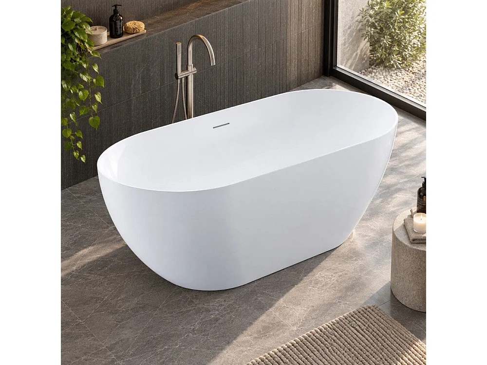 Freistehende Badewanne LISBON MATT 150 cm