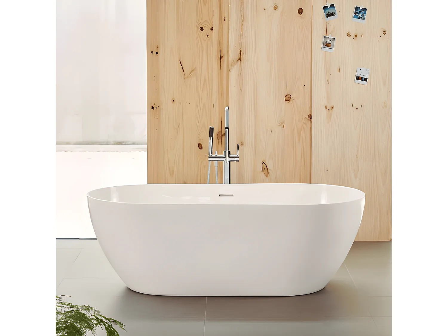 Freistehende Badewanne TRENTO | SANYCCES Weiß 150 cm