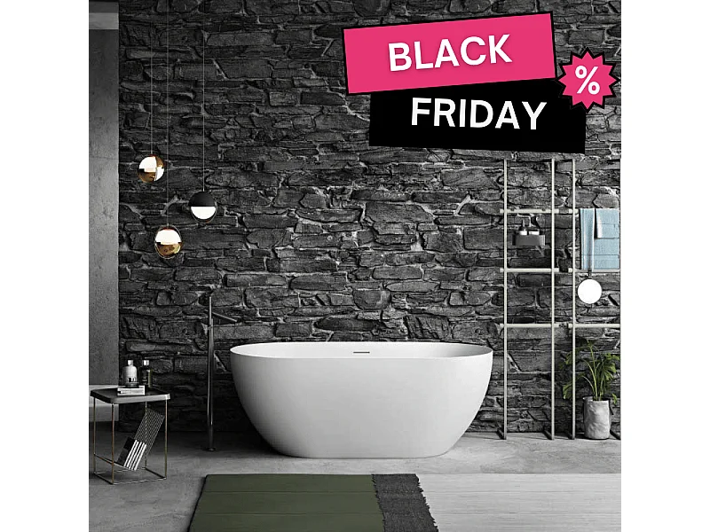 Freistehende Badewanne LISBON MATT 170 cm