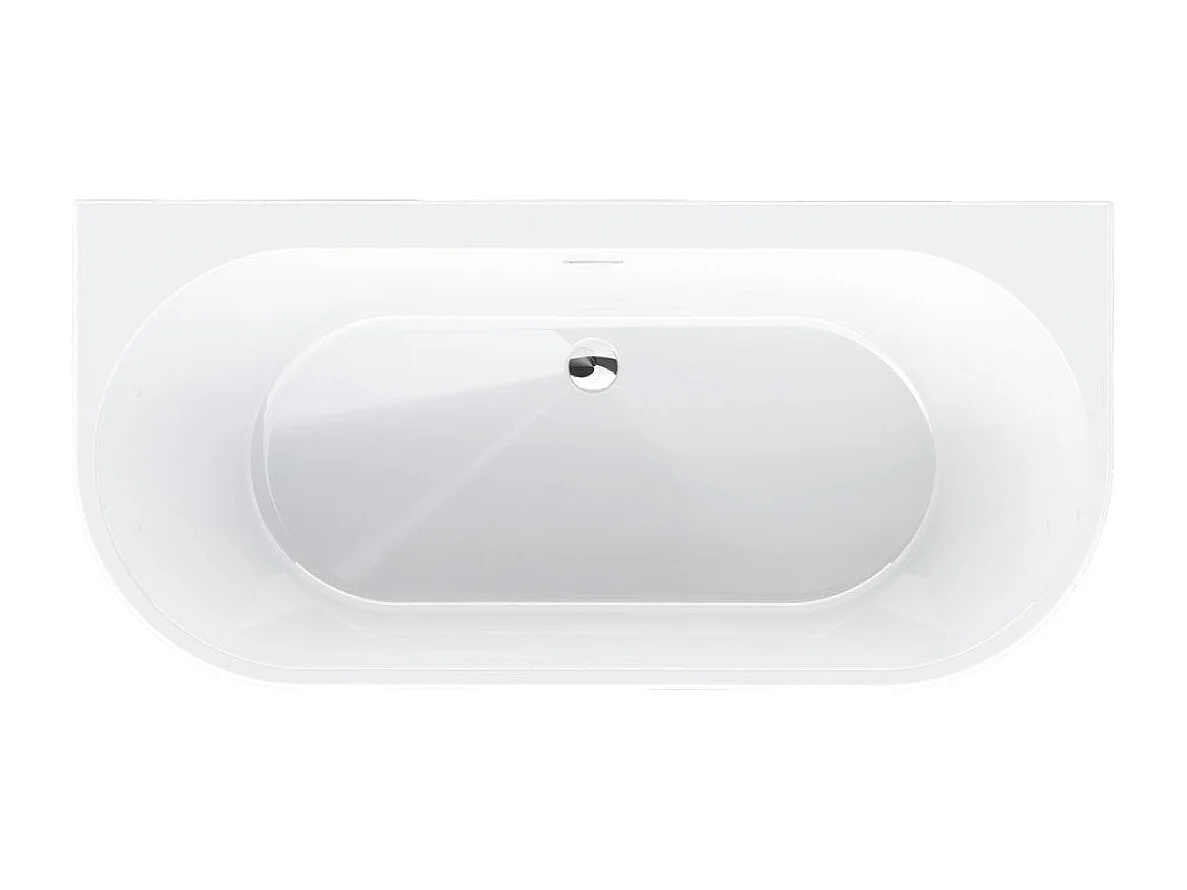 Baignoire design semi-îlot ovale TORINO MURO blanche 170 cm