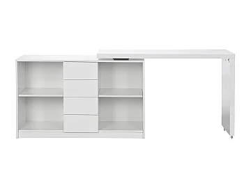 Bureau blanc avec rangement