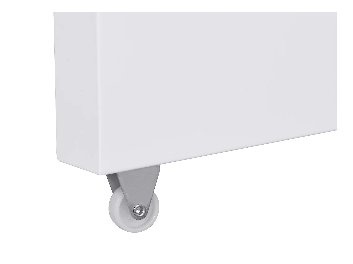 Escritorio extensible con tablero giratorio 360° - MDF - Blanco lacado - PAVELO