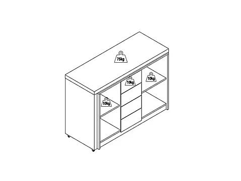 Escritorio extensible con tablero giratorio 360° - MDF - Blanco lacado - PAVELO