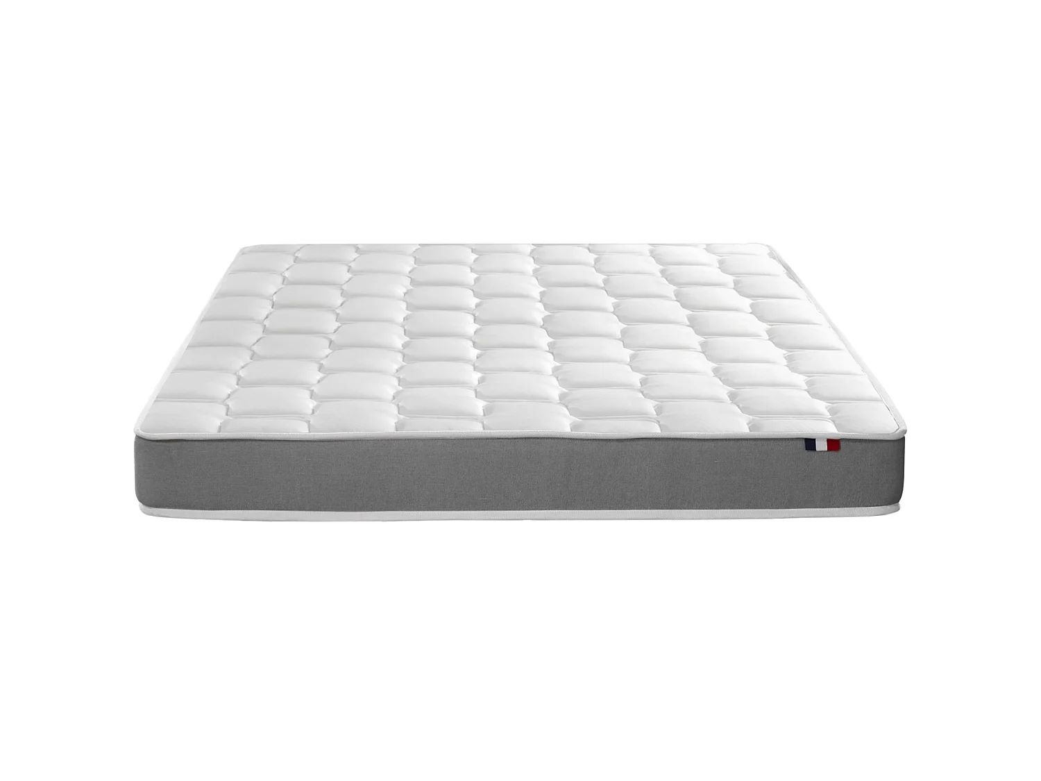 Ensemble matelas mémoire de forme + sommier + oreiller + couette - fabrication 100% française - matelas bi-confort Dimensions - 140 x 190 cm
