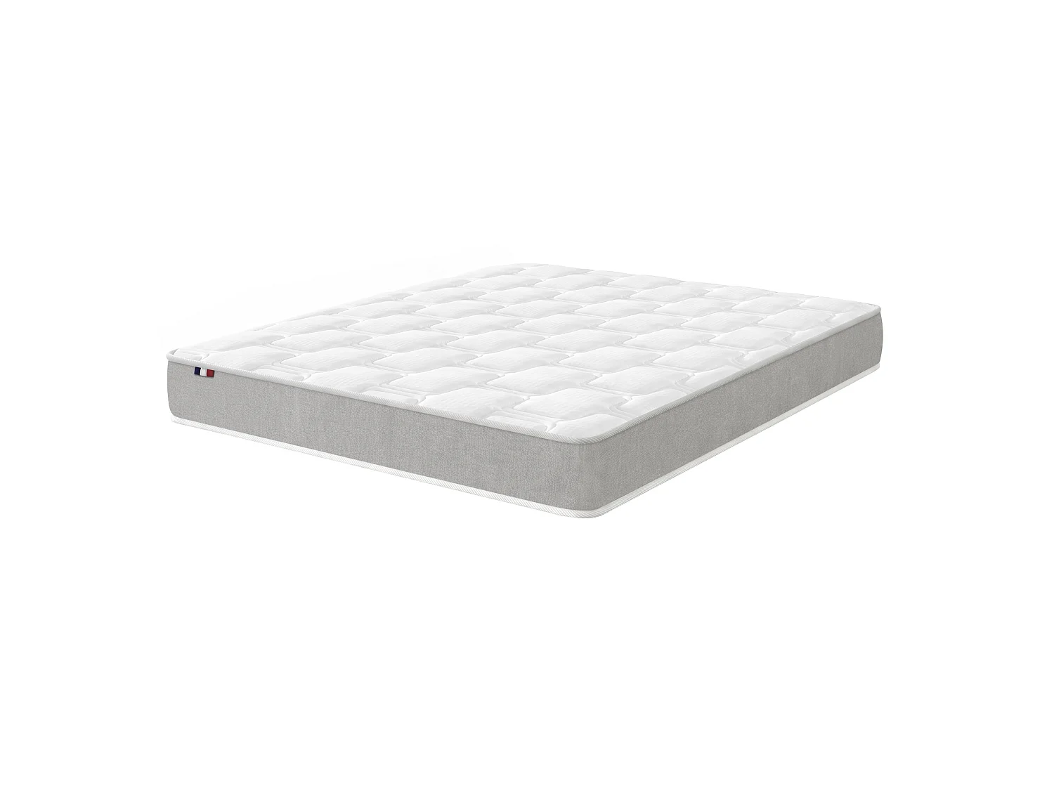 Ensemble matelas mémoire de forme + sommier + oreiller + couette - fabrication 100% française - matelas bi-confort Dimensions - 2x80 x 200 cm