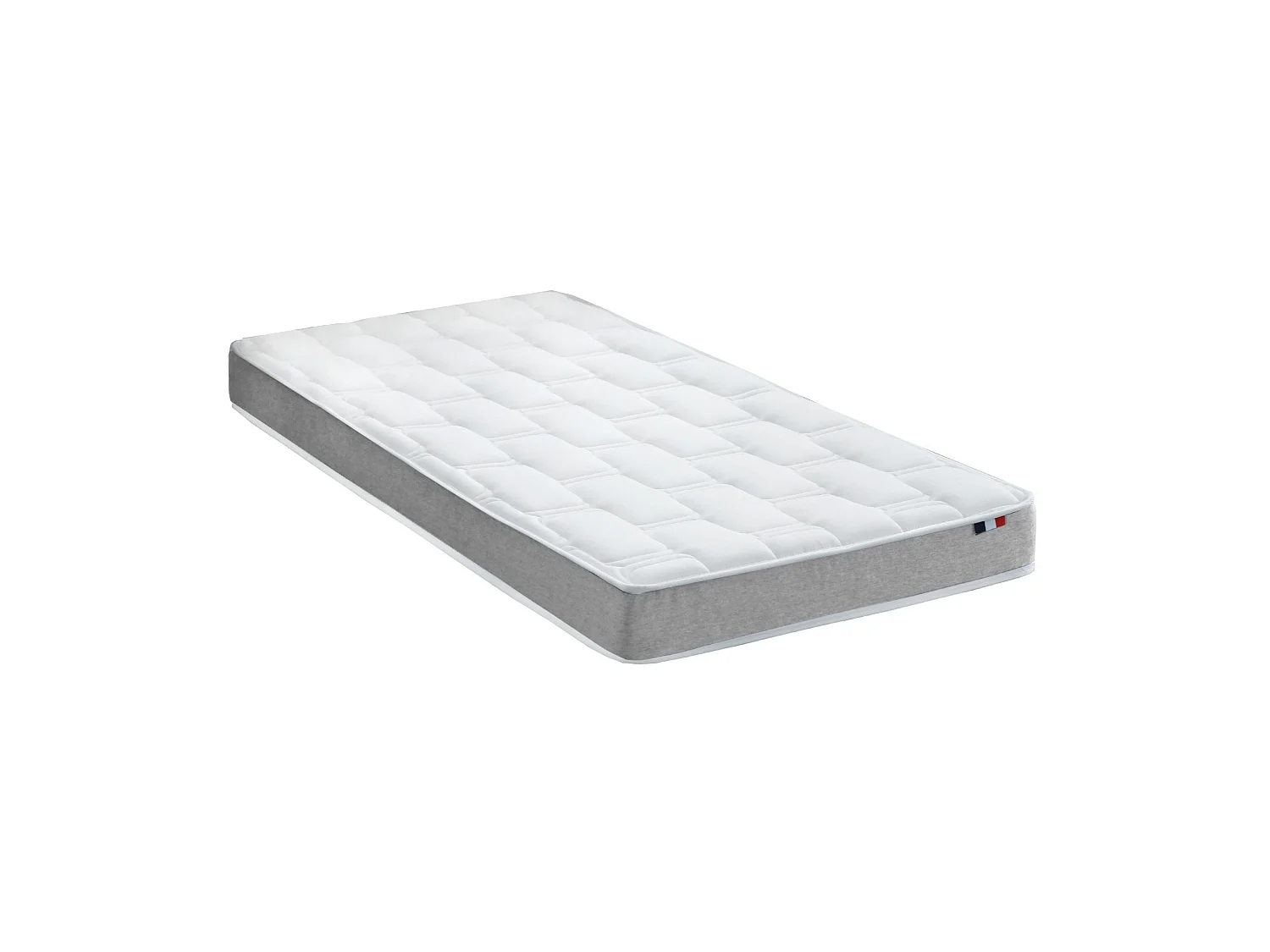 Ensemble matelas mémoire de forme + sommier + oreiller + couette - fabrication 100% française - matelas bi-confort Dimensions - 90 x 190 cm