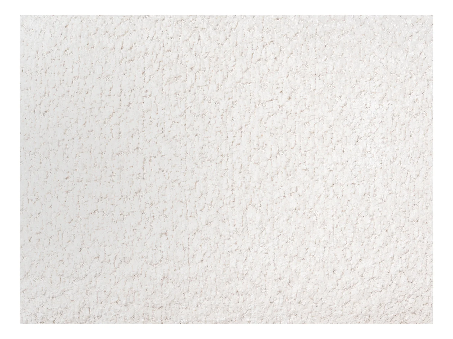 Duża kanapa narożna prawostronna z białej tkaniny bouclette POGNI marki Maison Céphy