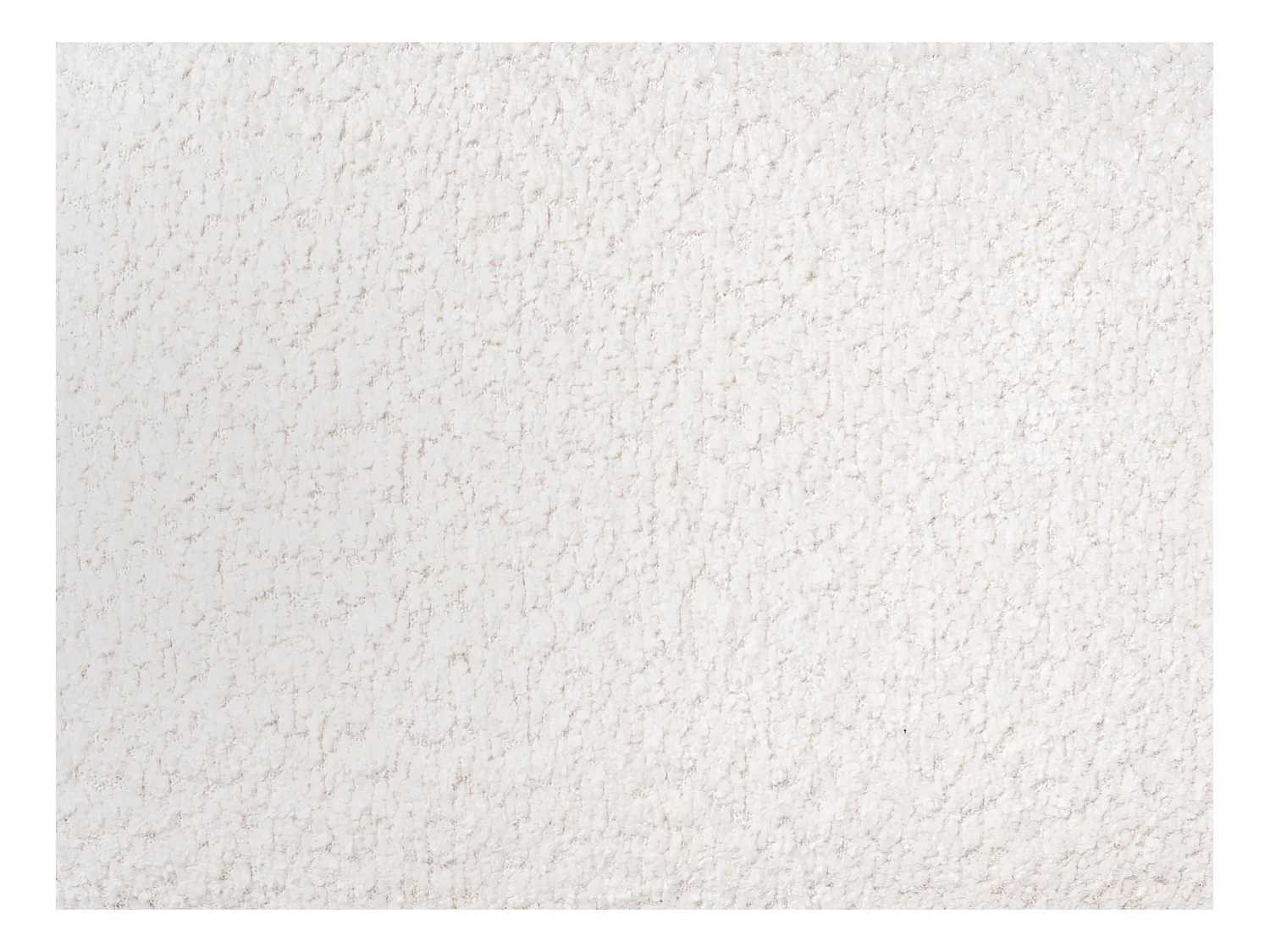 Sofá rinconera (ángulo izquierdo) de tela rizada blanco POGNI de Maison Céphy