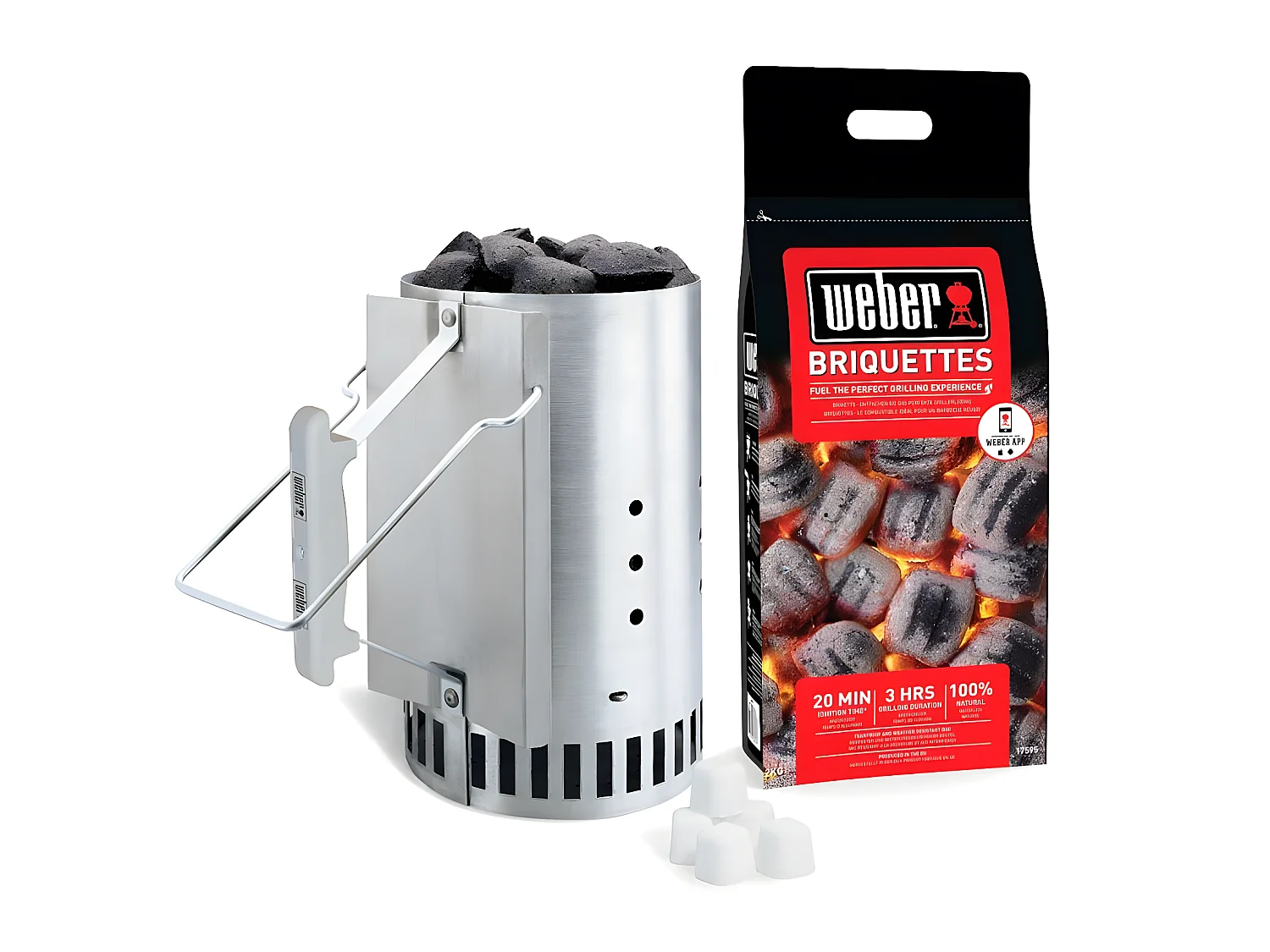 Kit per l'accensione del camino del barbecue a carbonella Weber