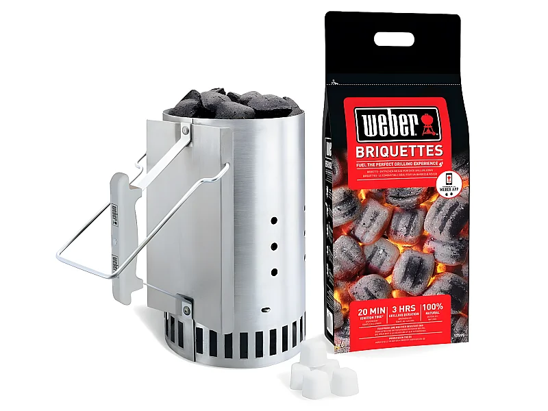 Kit d'allumage cheminée pour barbecue charbon Weber