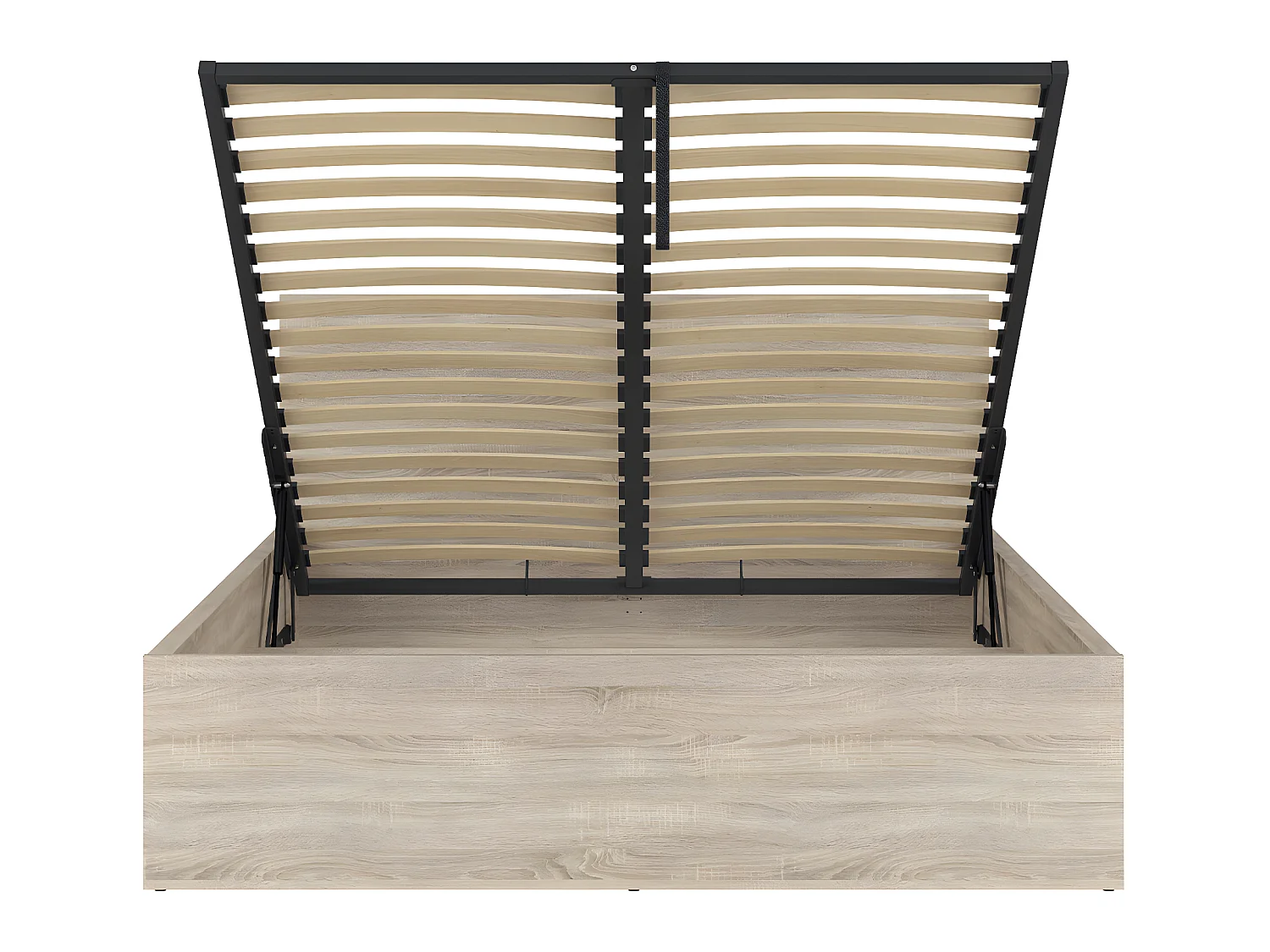 Cama com arrumação com base Edwin madeira 160x200