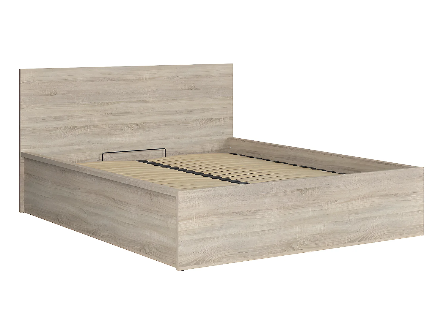 Lit coffre 160x200 sommier inclus Edwin Bois Clair