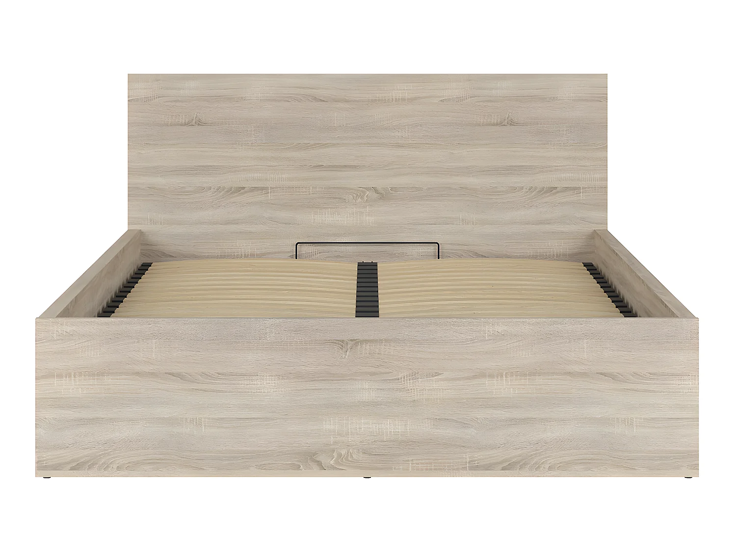 Lit coffre 160x200 sommier inclus Edwin Bois Clair