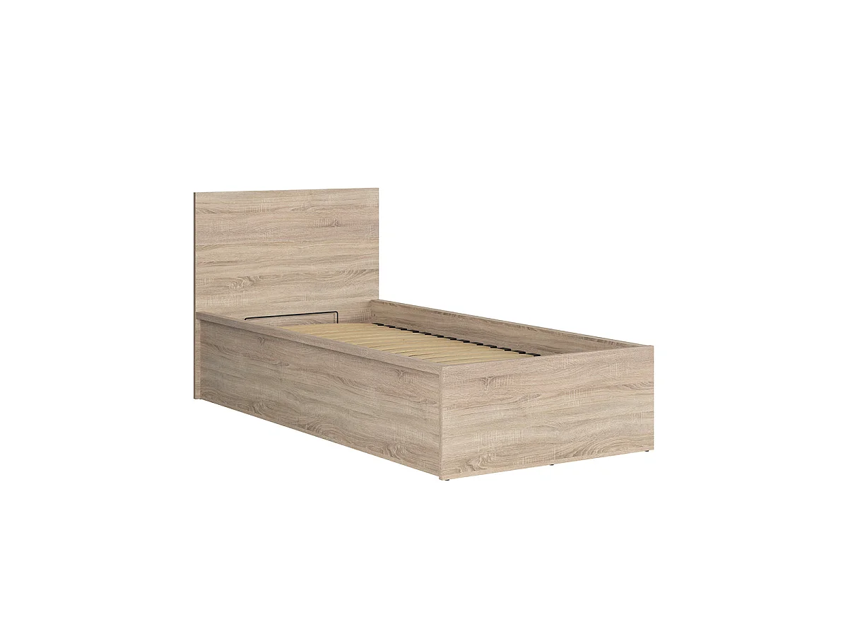 Edwin Bois Clair kisteseng 90x200 med sommier inkluderet