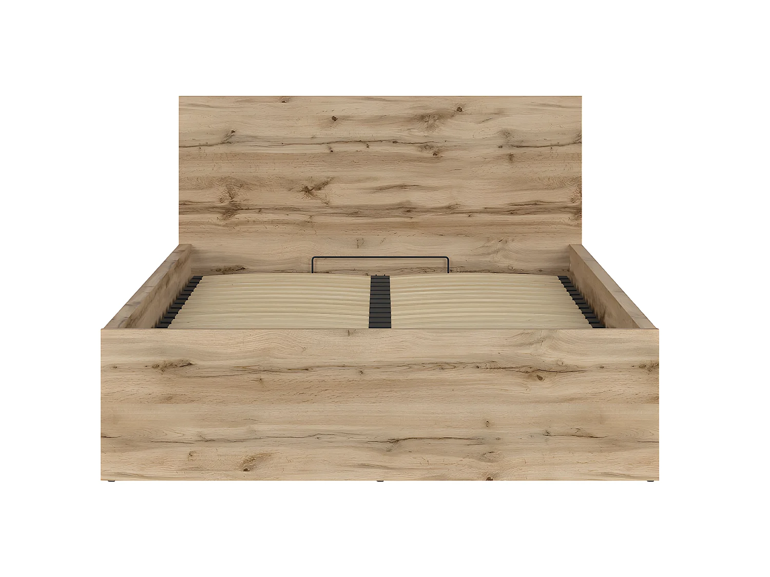 Lit coffre 140x200 sommier inclus Edwin Bois