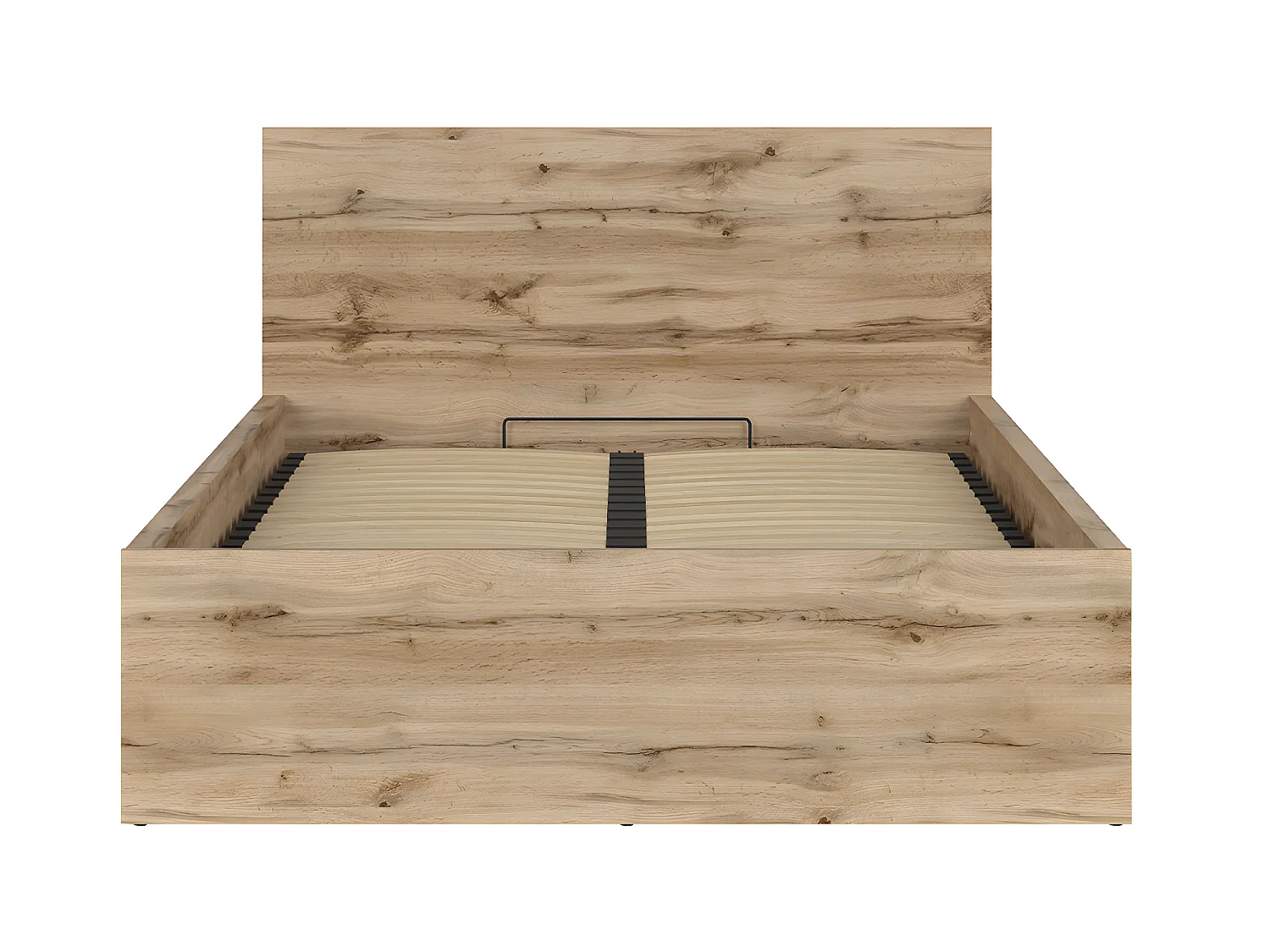 Lit coffre 140x200 sommier inclus Edwin Bois