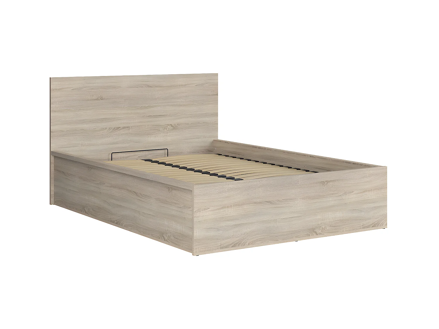 Lit coffre 140x200 sommier inclus Edwin Bois Clair