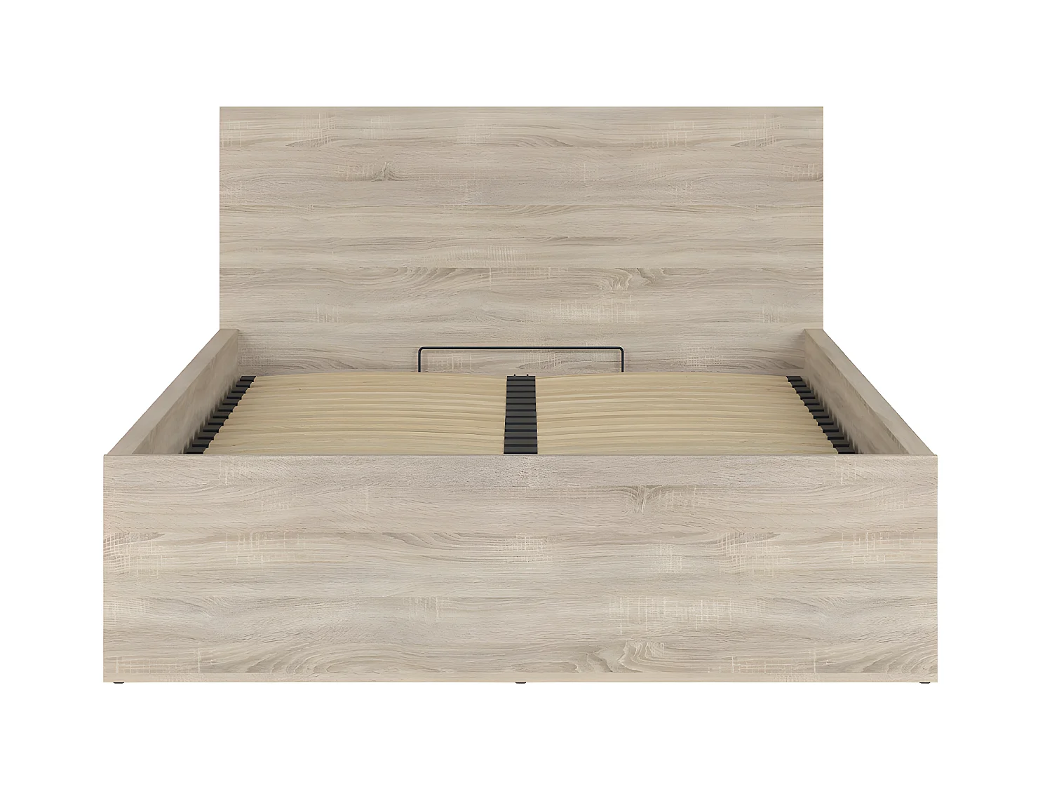 Lit coffre 140x200 sommier inclus Edwin Bois Clair