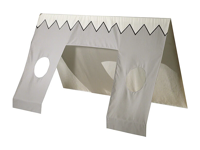 Letto Tipi con tetto in tessuto