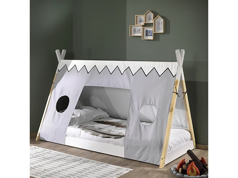 Letto Tipi con tetto in tessuto