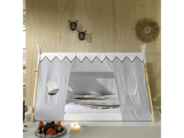 Letto Tipi con tetto in tessuto