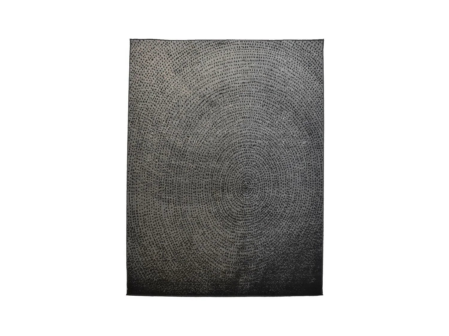 tapis grand salon 235x320 tissé noir et gris rectangle LYN1 EMPREINTE