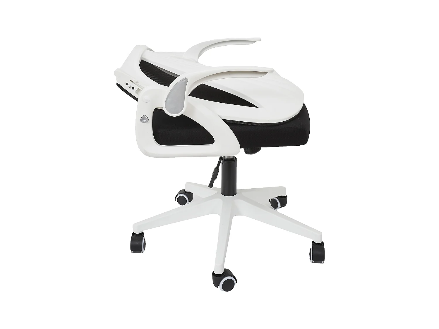 Fauteuil De Bureau Rabattable Blanc, Noir