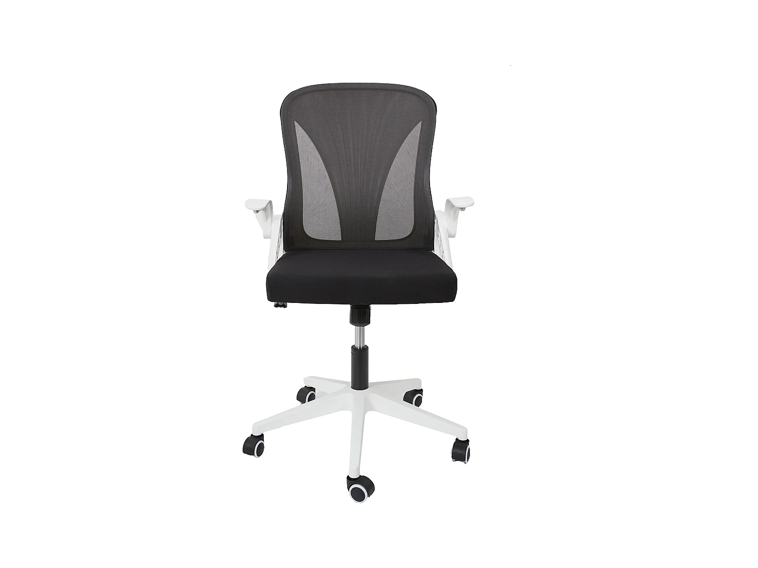 Fauteuil De Bureau Rabattable Blanc, Noir