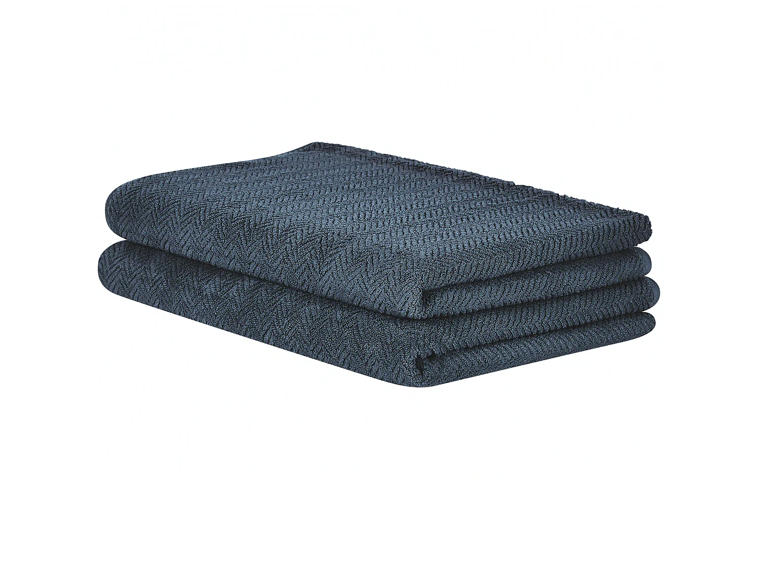 2-delige handdoekset MITIARO Badstof Donkerblauw