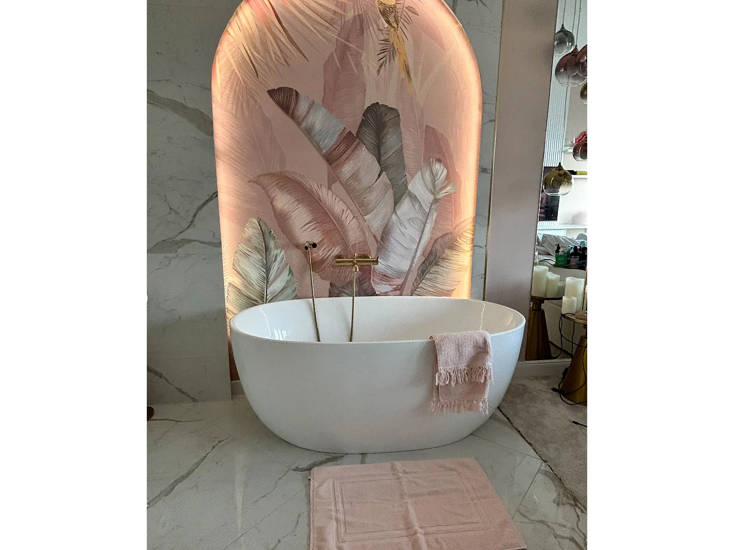 Handtücher 9er Set ATIU Baumwollfrottee Pastellrosa