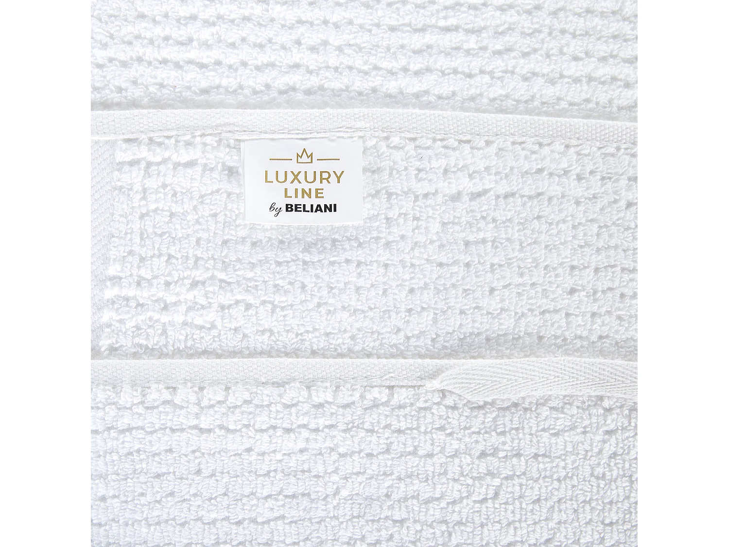 Lot de 2 serviettes ATIU Tissu éponge Blanc