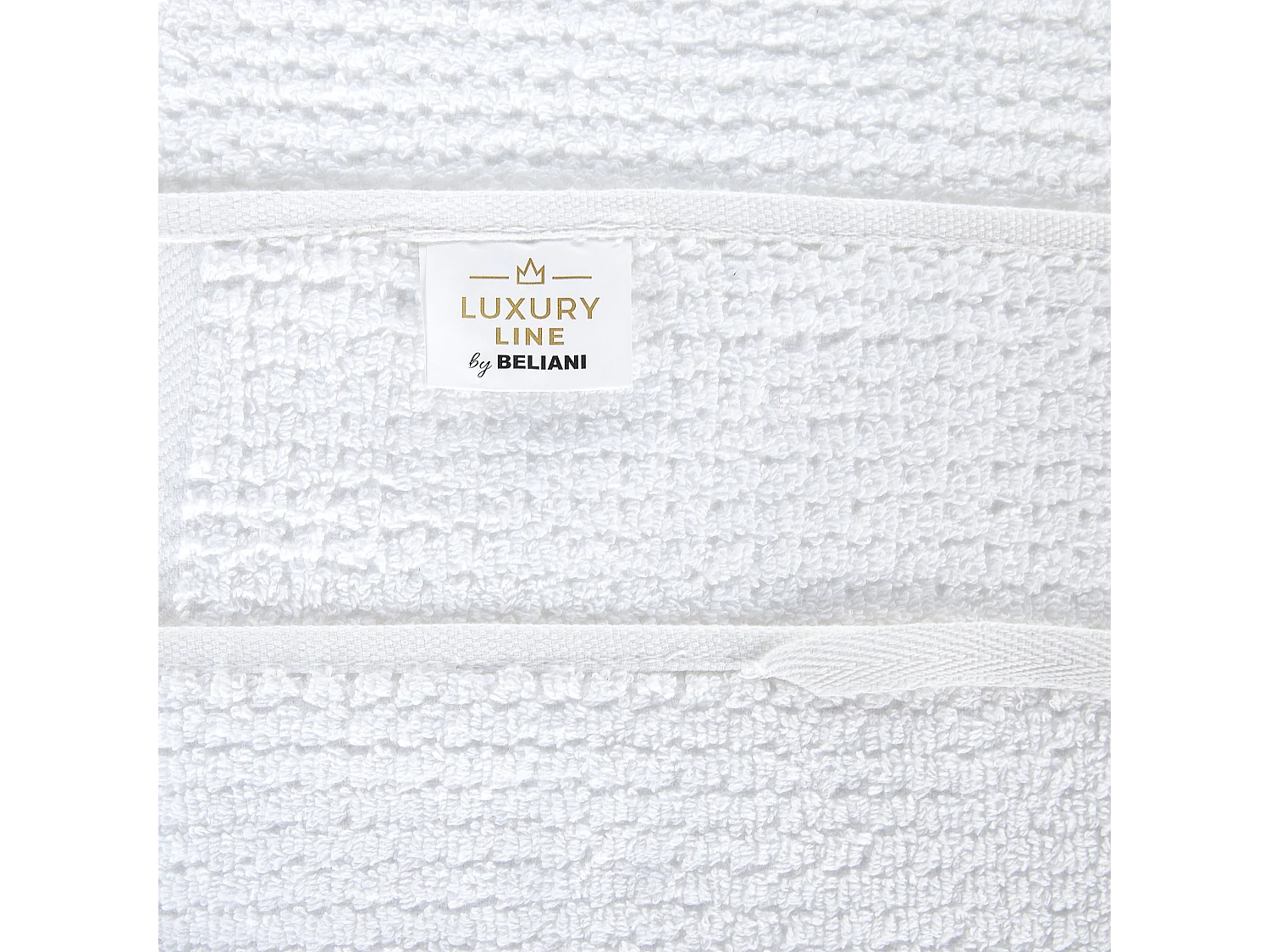 Lot de 2 serviettes ATIU Tissu éponge Blanc