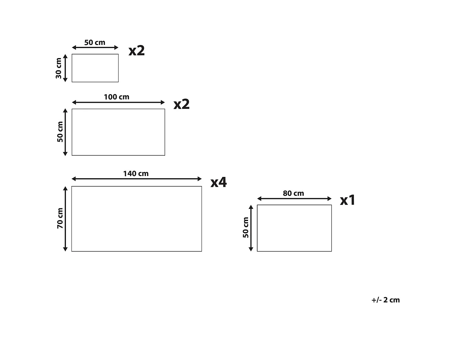 Conjunto de 9 toallas ATIU Felpa de algodón Azul marino