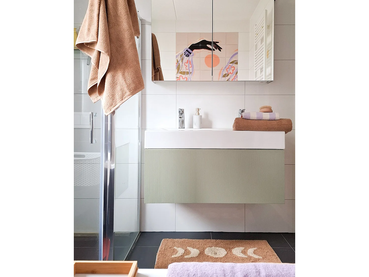 Handtücher 2er Set MITIARO Baumwollfrottee Sandbeige