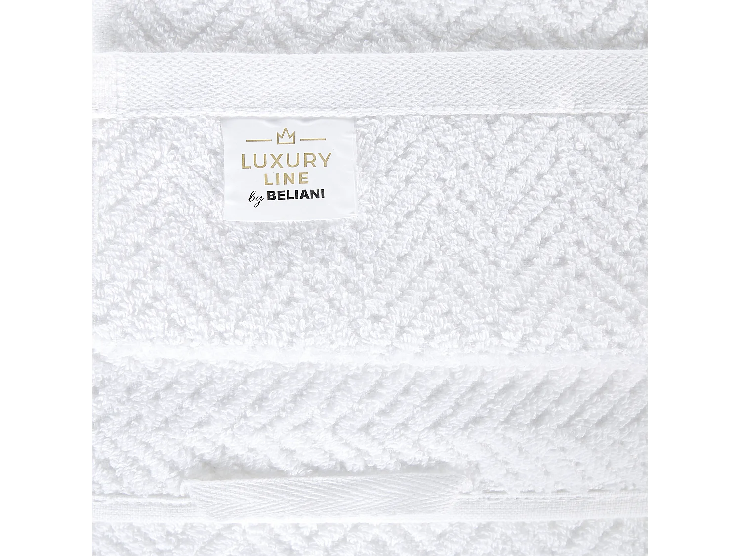 Komplet 2 ręczników MITIARO Bawełna frotte Biały