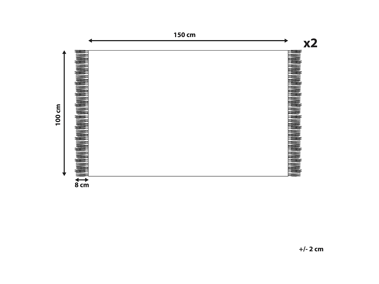 Komplet 2 ręczników ATIU Bawełna frotte Miętowy