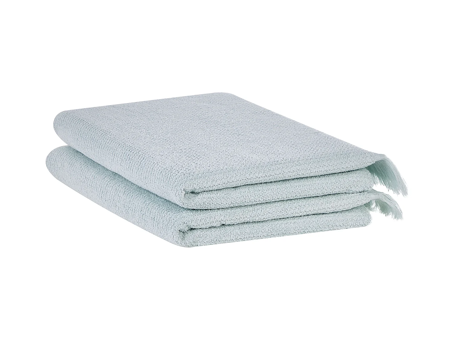 Lot de 2 serviettes ATIU Tissu éponge Vert menthe