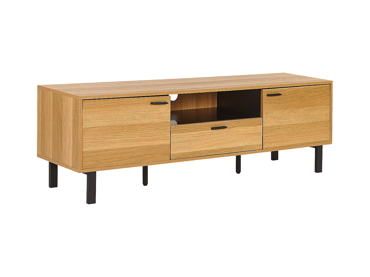 Meuble TV CLAREMONT Marron clair