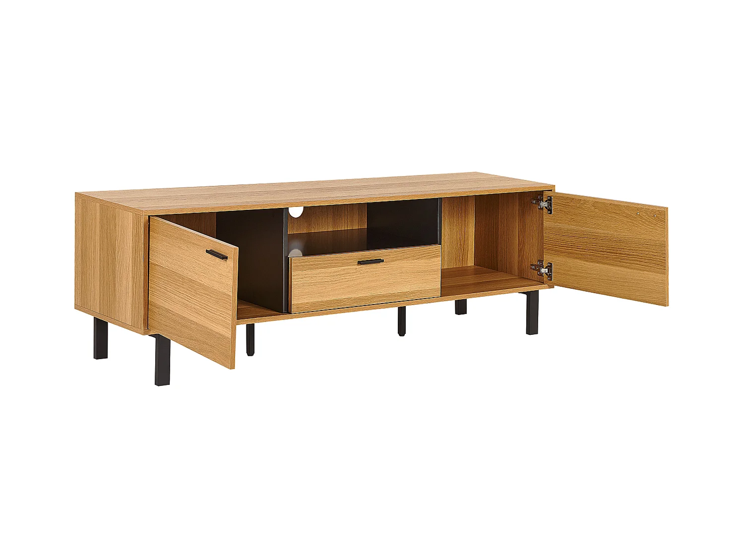 Meuble TV CLAREMONT Marron clair