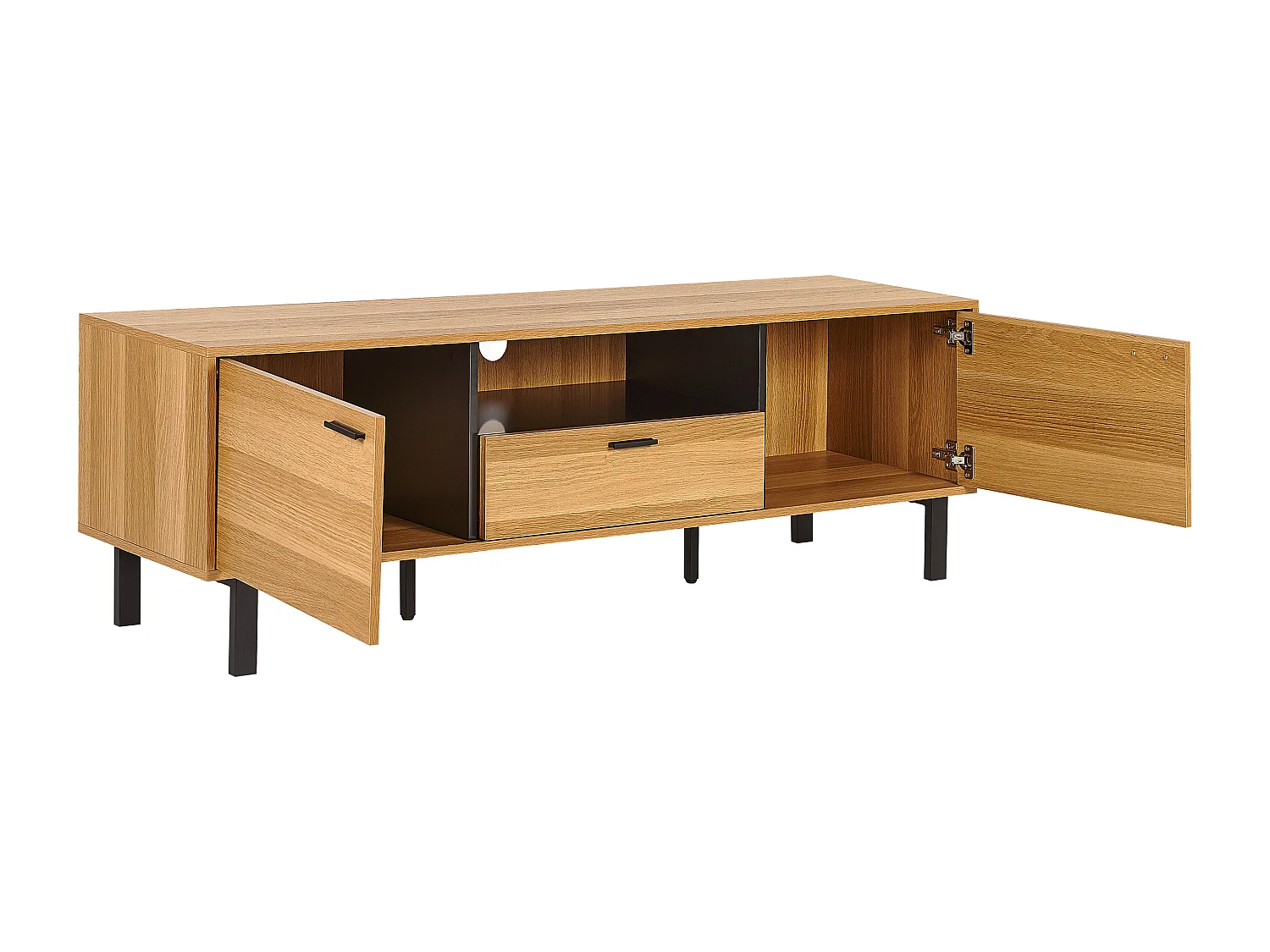 Meuble TV CLAREMONT Marron clair