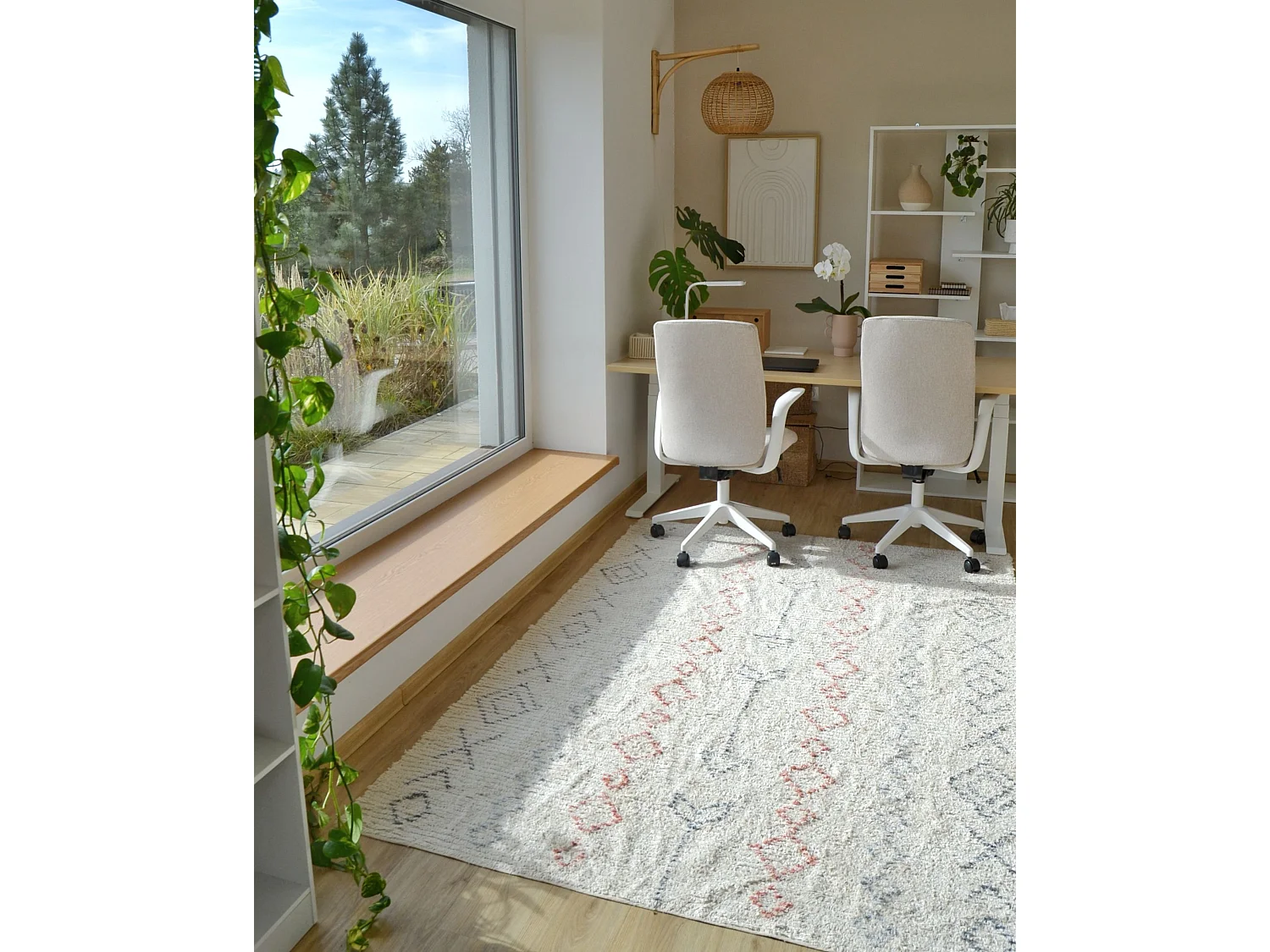 Teppich Baumwolle beige 160 x 230 cm DISPUR
