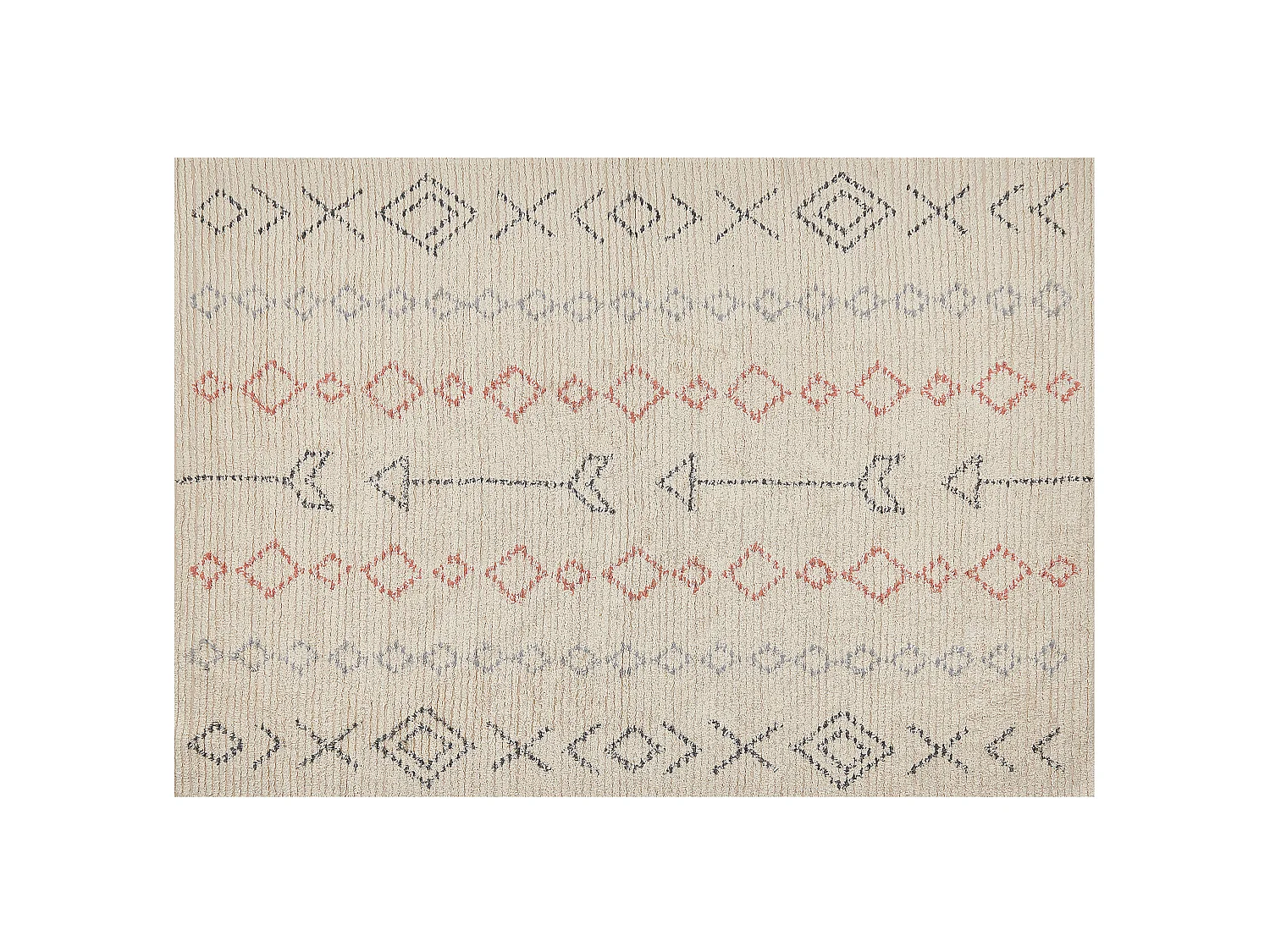 Tapis DISPUR Beige 160 x 230 cm Coton