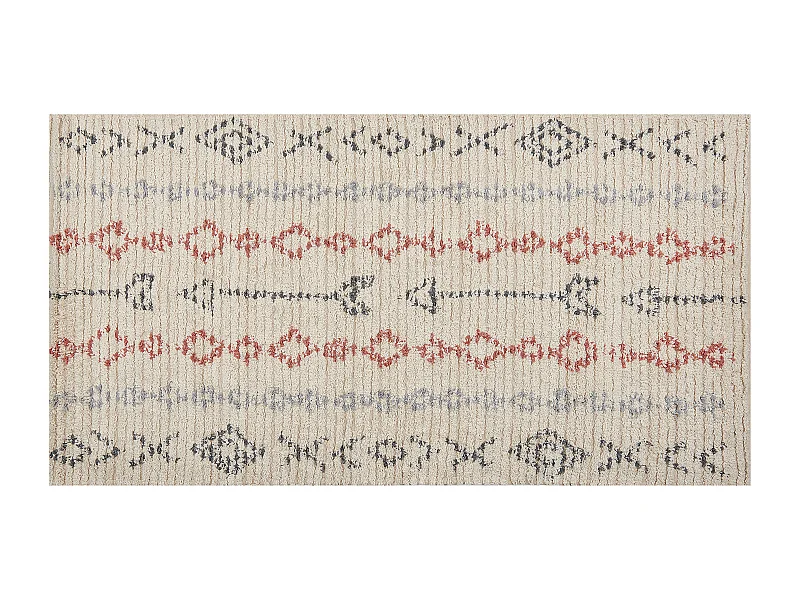 Tapis DISPUR Beige 80 x 150 cm Coton